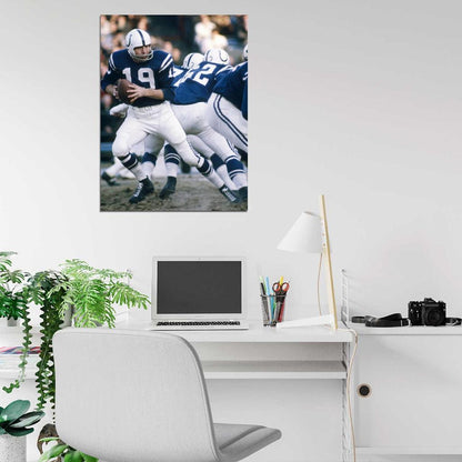 Johnny Unitas Baltimore Colts Football Sport Wall Art Print Poster