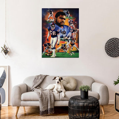 Lawrence Taylor Signature Football Sport Wall Art Print Poster