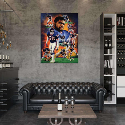 Lawrence Taylor Signature Football Sport Wall Art Print Poster