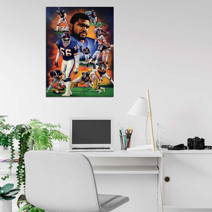 Lawrence Taylor Signature Football Sport Wall Art Print Poster