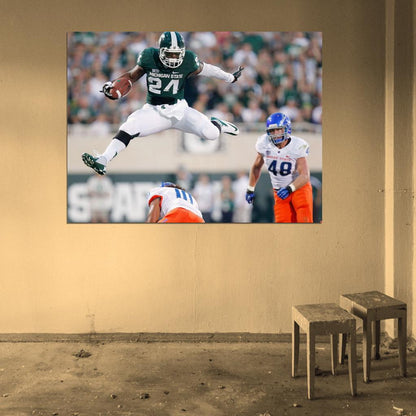 LeVeon Bell Jump Football Sport Wall Art Print Poster