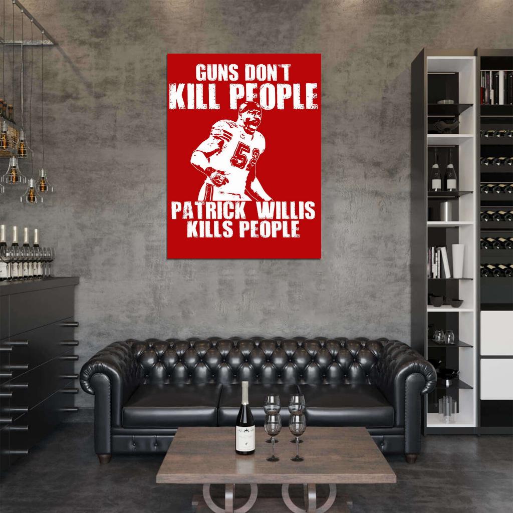 Patrick Willis Painting Art Football Sport Wall Art Print Poster