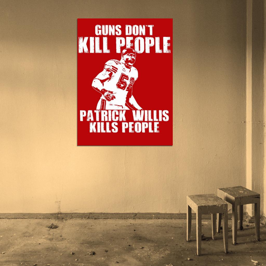 Patrick Willis Painting Art Football Sport Wall Art Print Poster