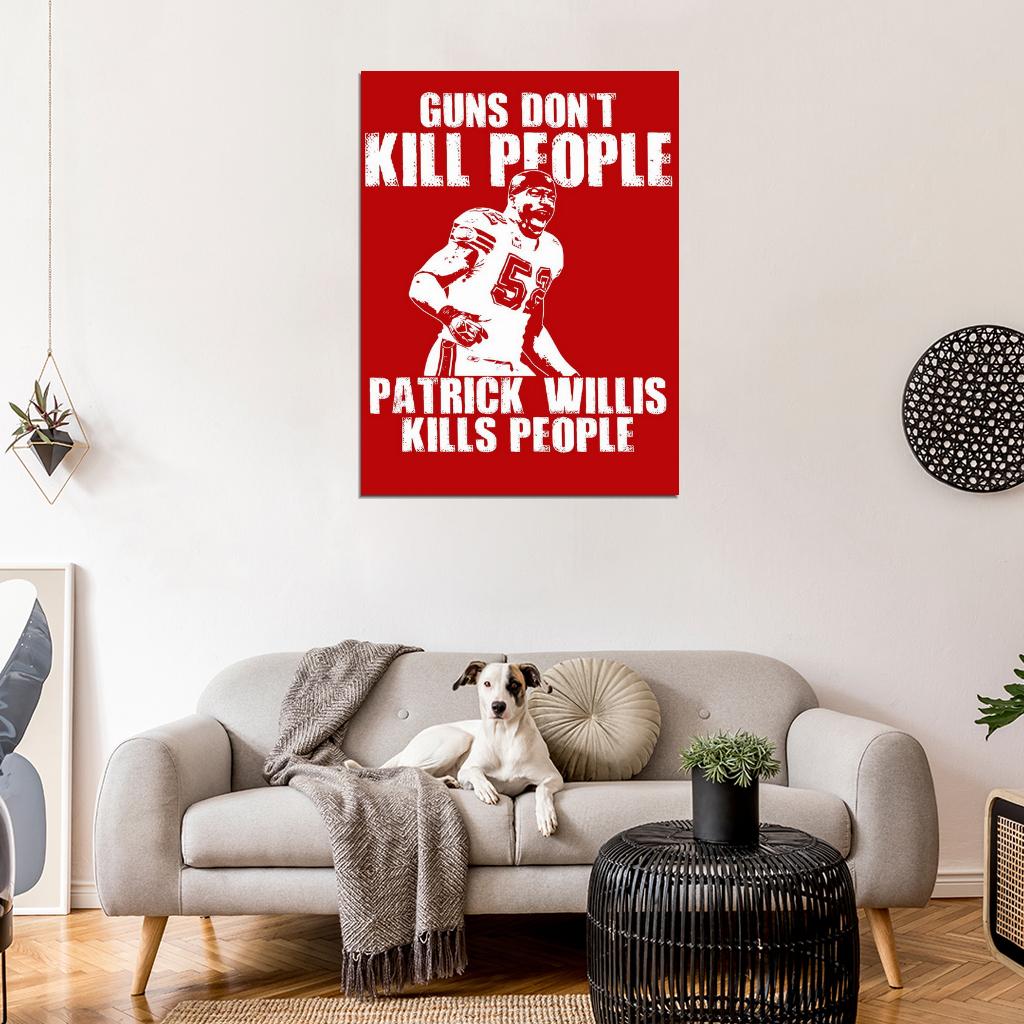 Patrick Willis Painting Art Football Sport Wall Art Print Poster