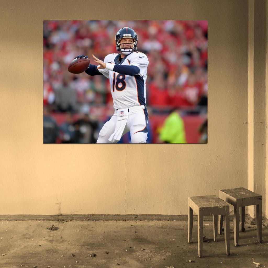 Peyton Manning Football Sport Wall Art Print Poster