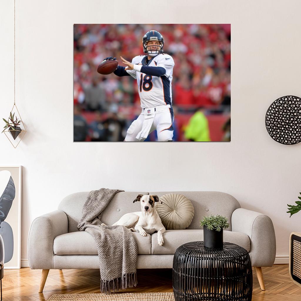 Peyton Manning Football Sport Wall Art Print Poster