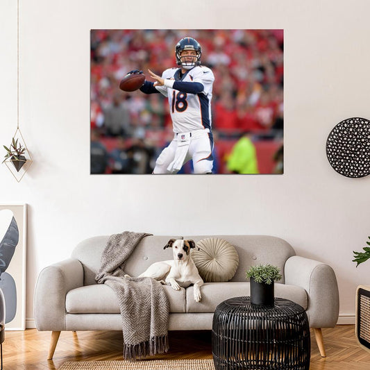 Peyton Manning Football Sport Wall Art Print Poster