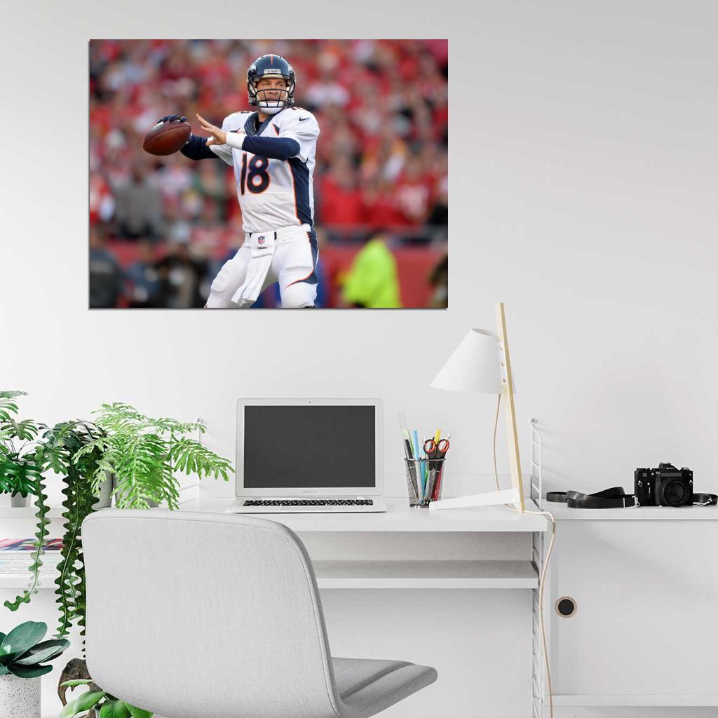 Peyton Manning Football Sport Wall Art Print Poster
