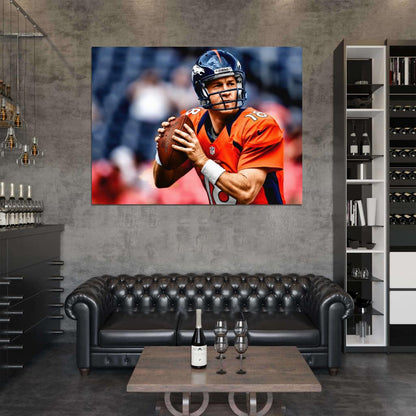 Peyton Manning Football Sport Wall Art Print Poster