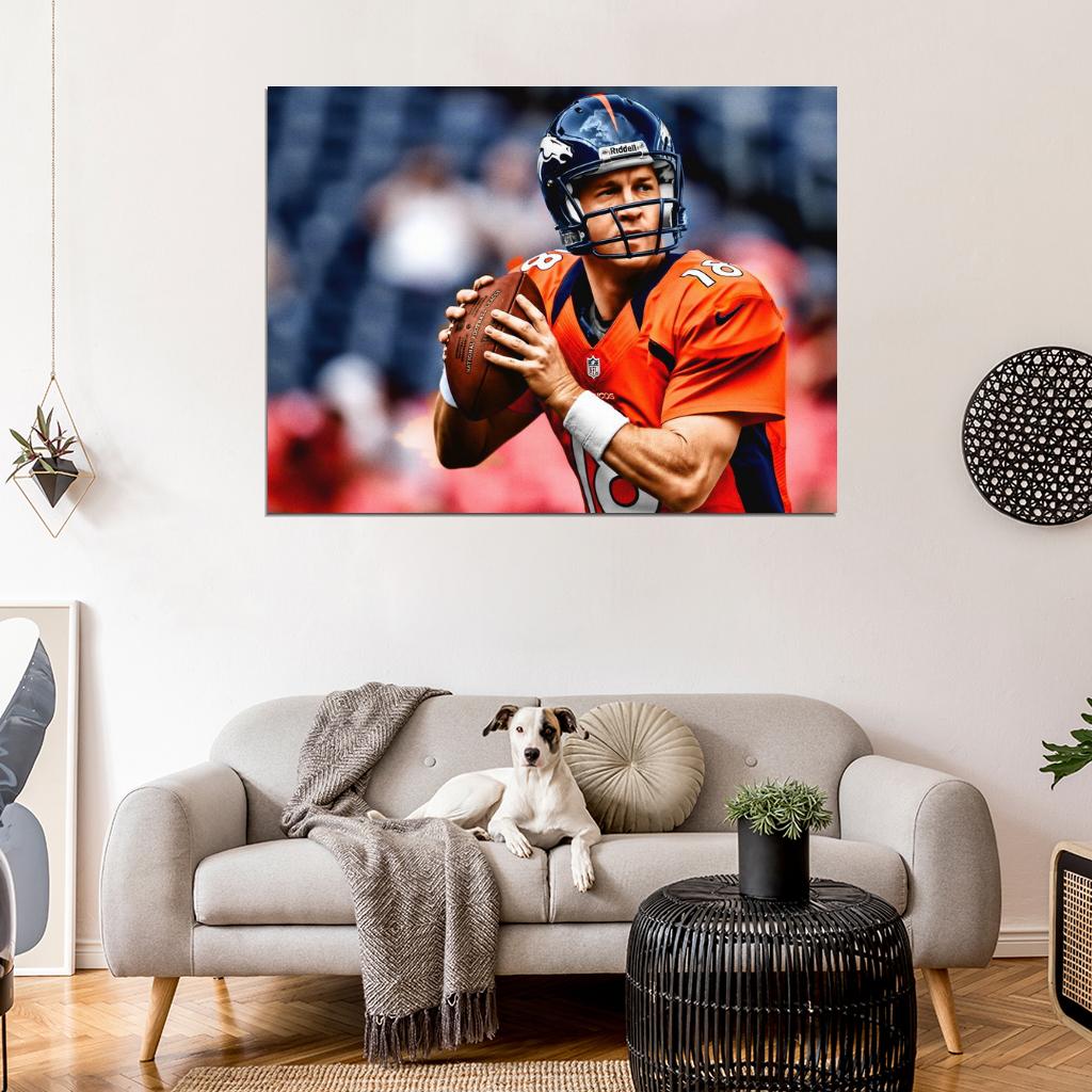 Peyton Manning Football Sport Wall Art Print Poster