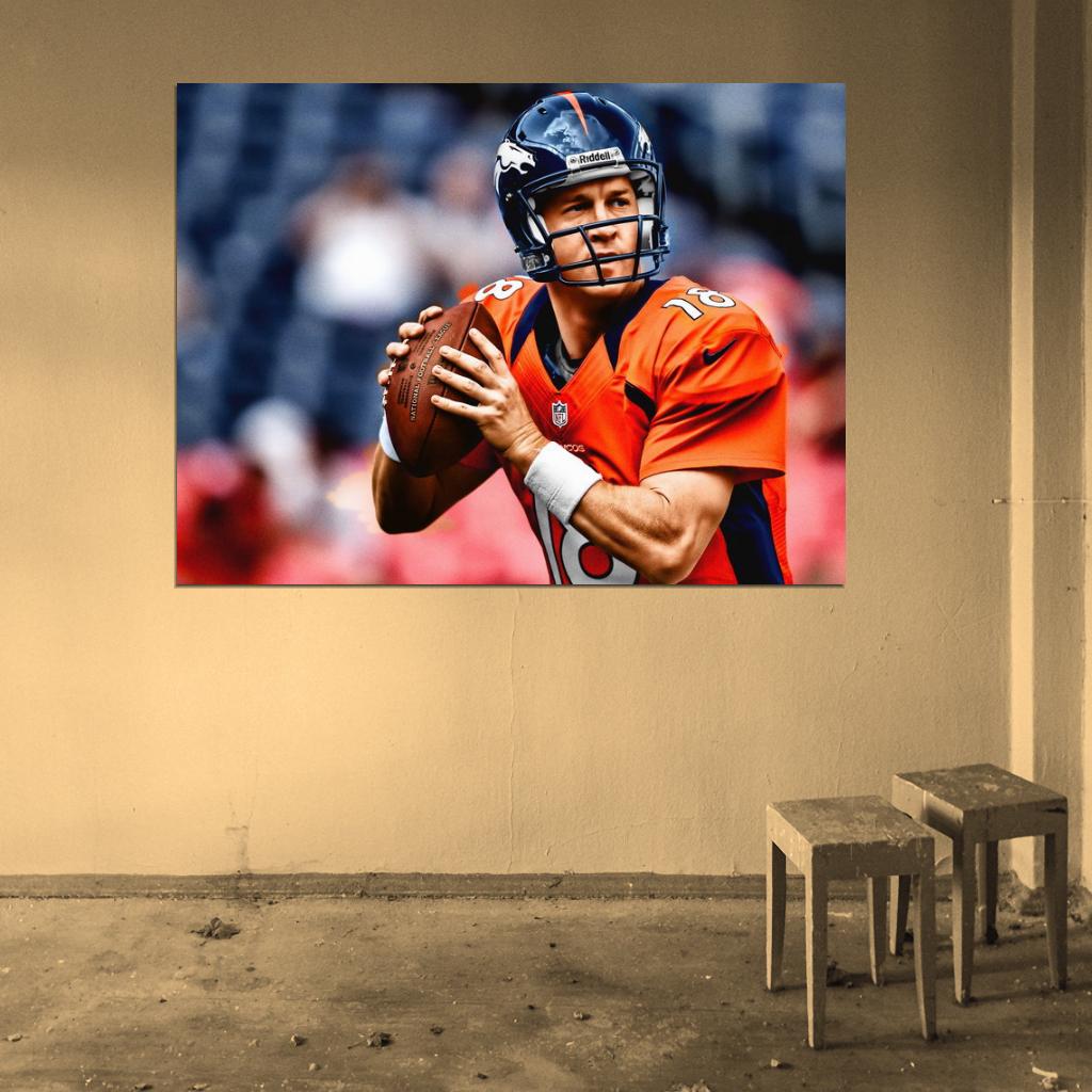 Peyton Manning Football Sport Wall Art Print Poster