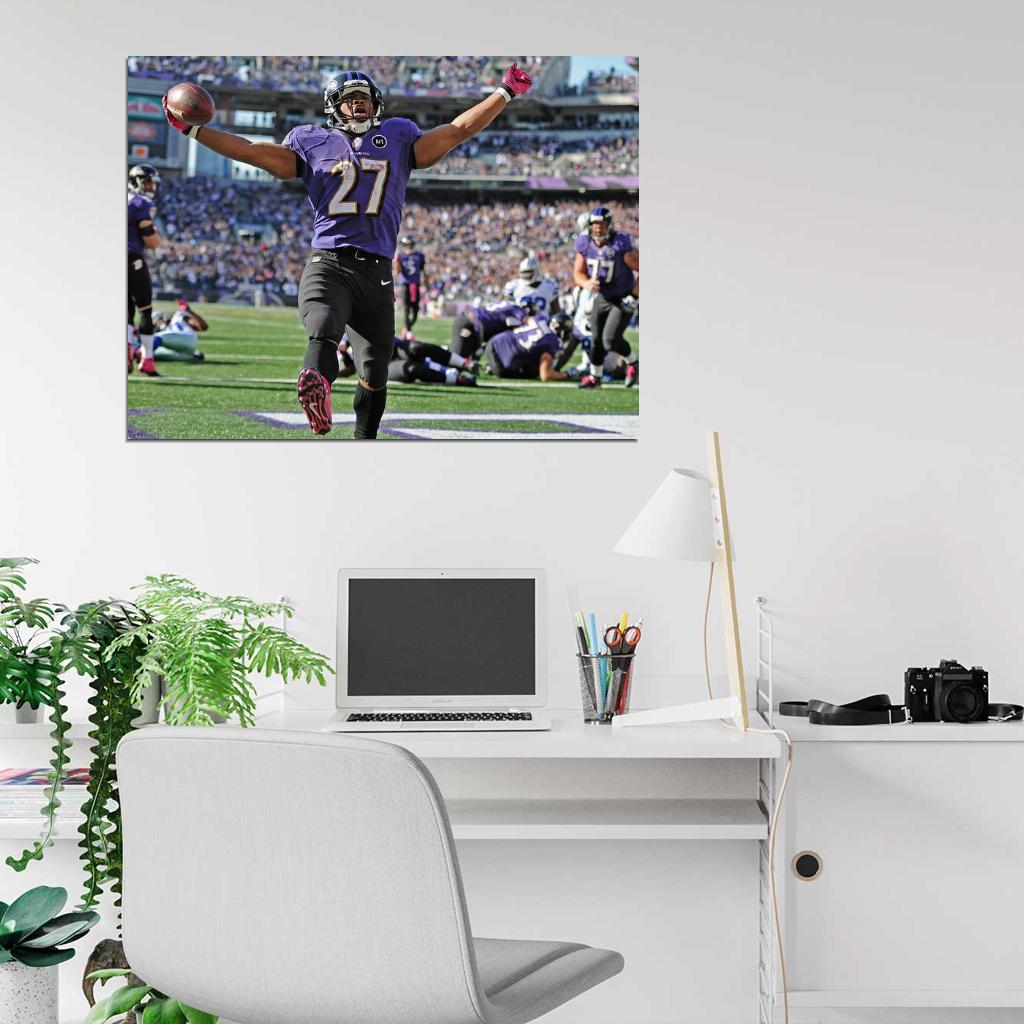 Raymell Mourice Rice Football Sport Wall Art Print Poster