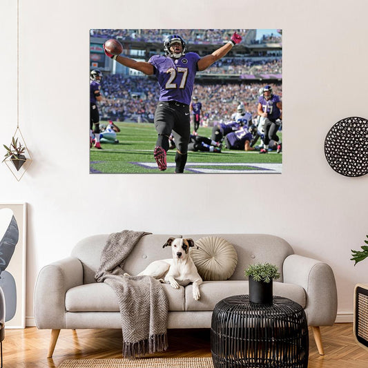 Raymell Mourice Rice Football Sport Wall Art Print Poster