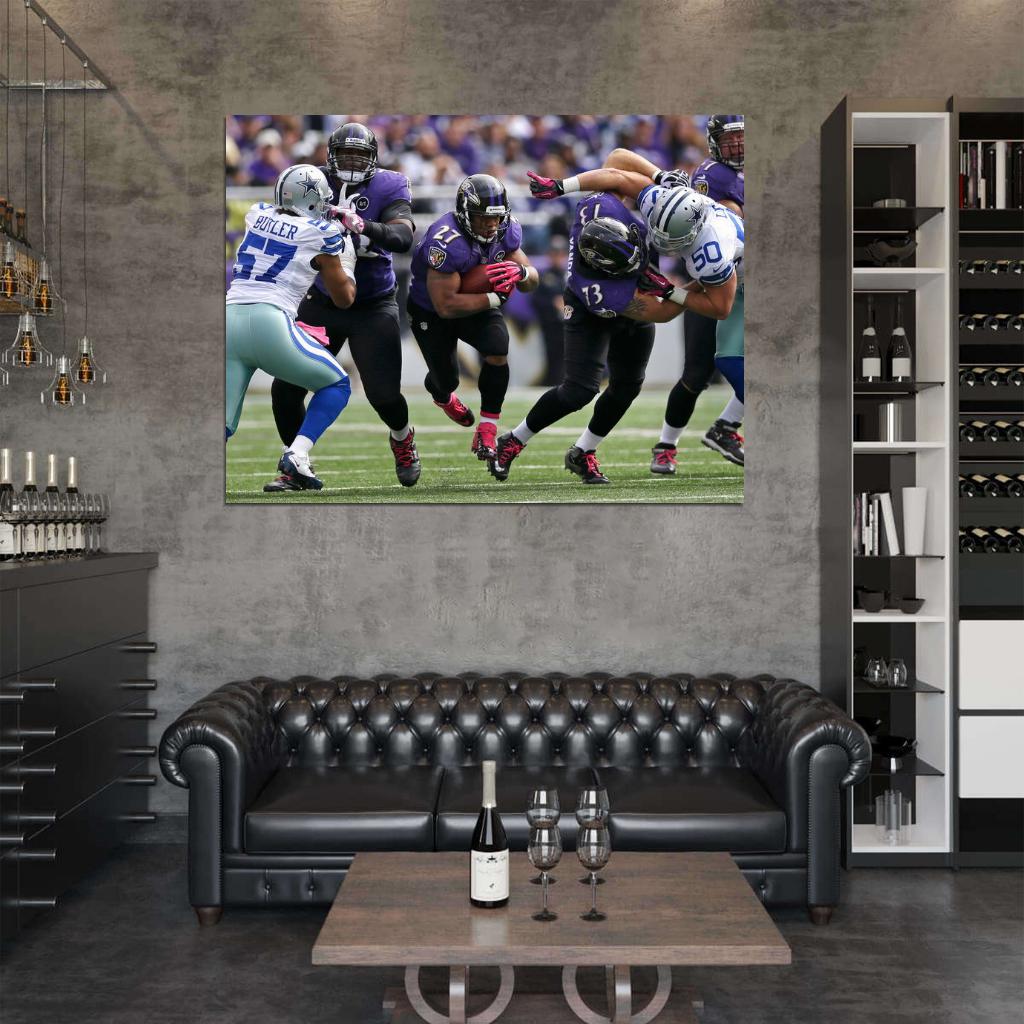 Raymell Mourice Rice Football Sport Wall Art Print Poster