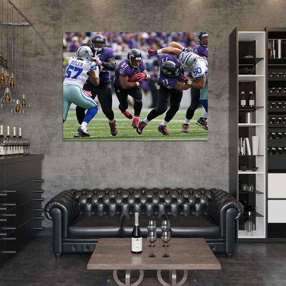 Raymell Mourice Rice Football Sport Wall Art Print Poster