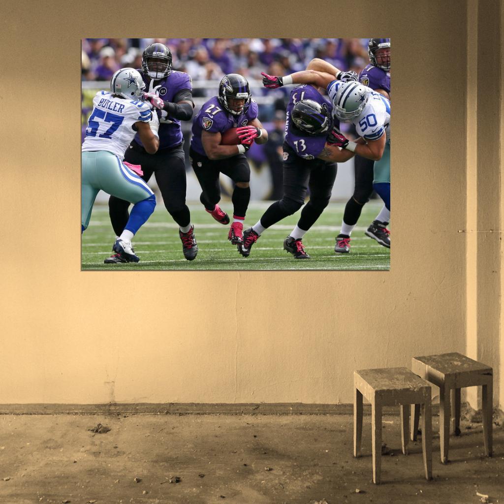 Raymell Mourice Rice Football Sport Wall Art Print Poster