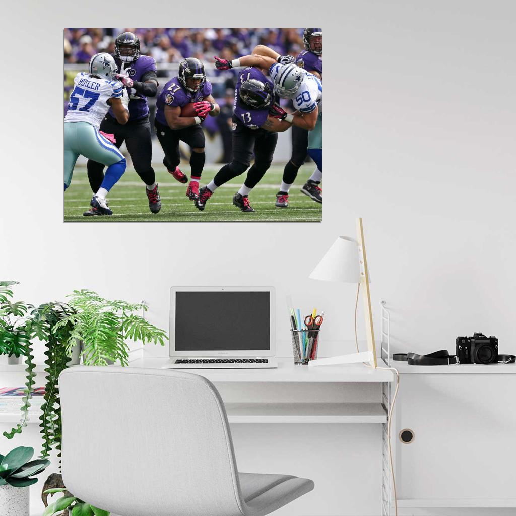 Raymell Mourice Rice Football Sport Wall Art Print Poster