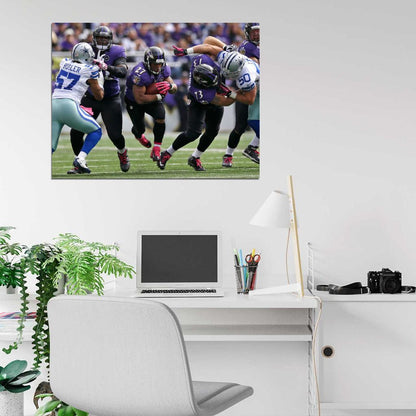 Raymell Mourice Rice Football Sport Wall Art Print Poster