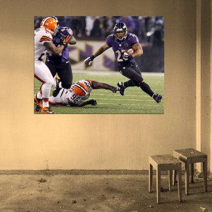 Ray Rice Running Football Sport Wall Art Print Poster