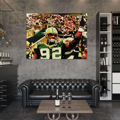 Reggie White Painting Art Football Sport Wall Art Print Poster