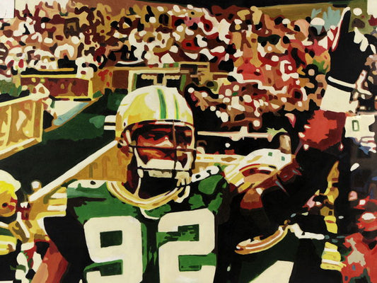 Reggie White Painting Art Football Sport Wall Art Print Poster