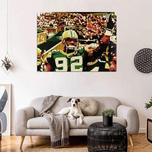 Reggie White Painting Art Football Sport Wall Art Print Poster