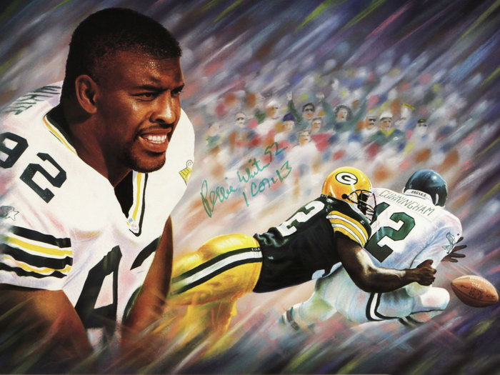 Reggie White Signature Art Football Sport Wall Art Print Poster