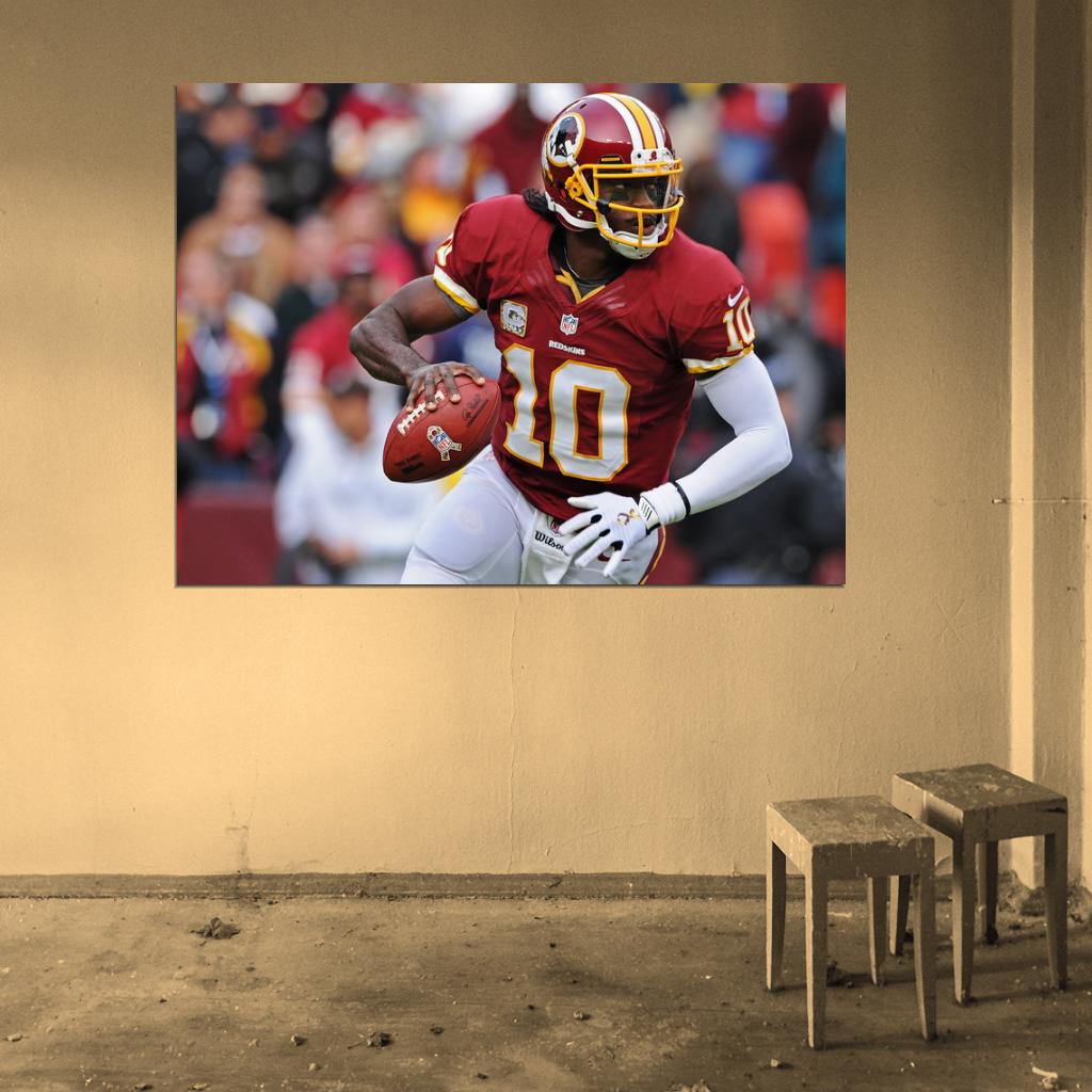 Robert Griffin III Washington Redskins Football Sport Wall Art Print Poster