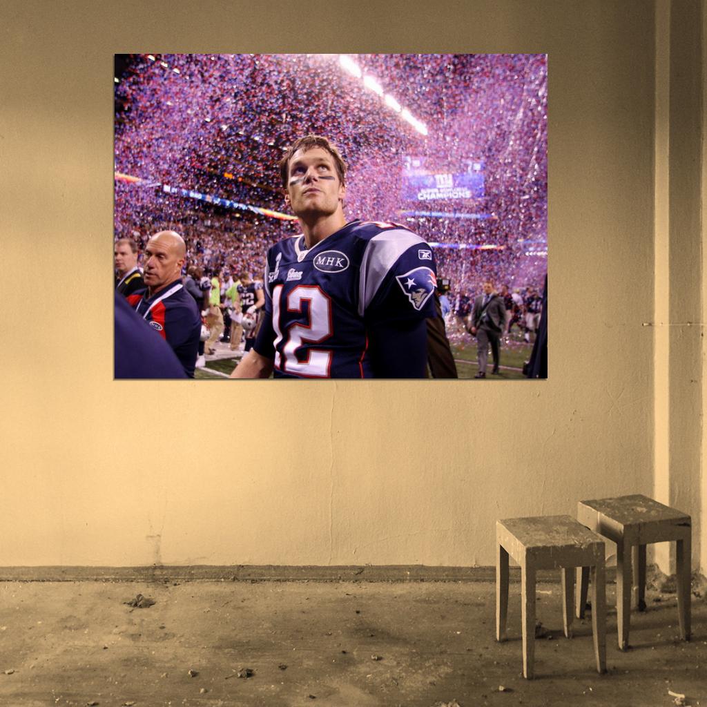 Tom Brady Football Sport Wall Art Print Poster