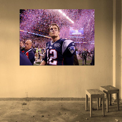 Tom Brady Football Sport Wall Art Print Poster