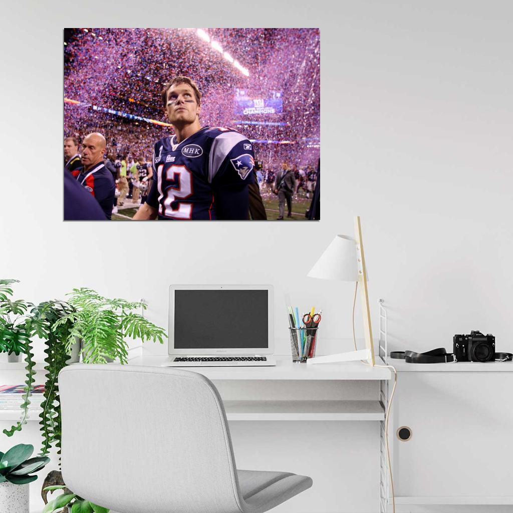 Tom Brady Football Sport Wall Art Print Poster