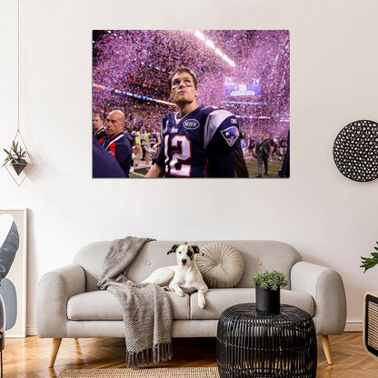 Tom Brady Football Sport Wall Art Print Poster