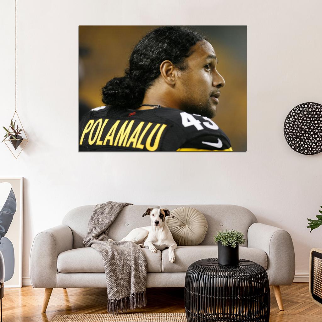 Troy Polamalu Football Sport Wall Art Print Poster