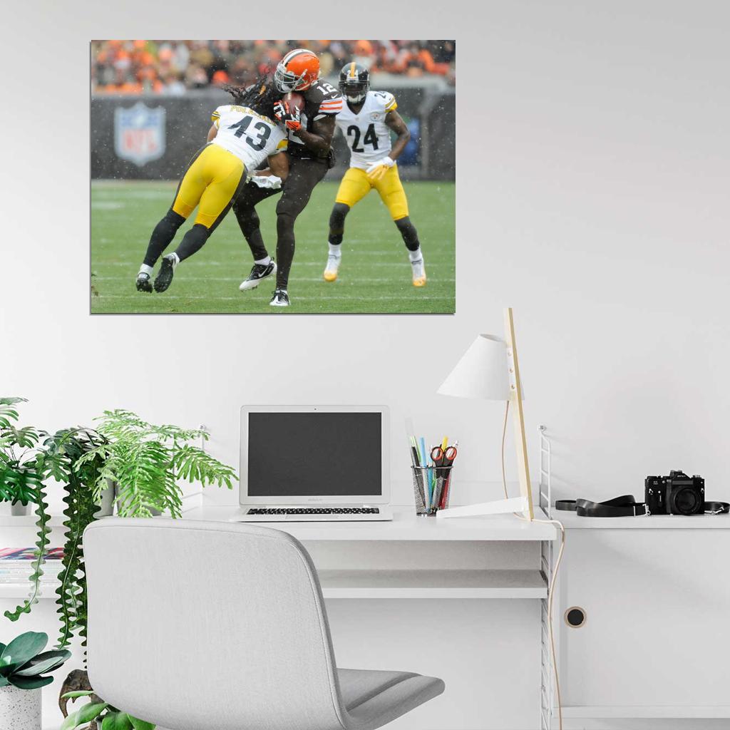 Troy Polamalu Football Sport Wall Art Print Poster