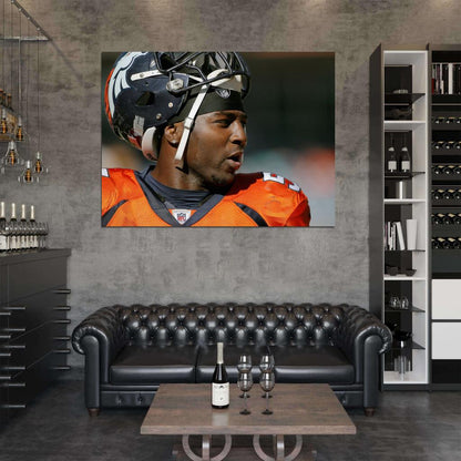 Von Miller Football Sport Wall Art Print Poster