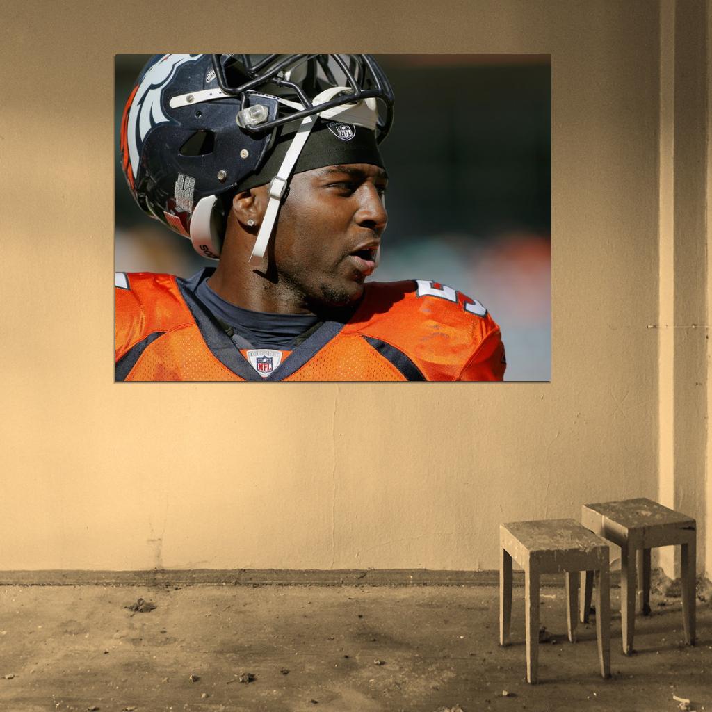 Von Miller Football Sport Wall Art Print Poster