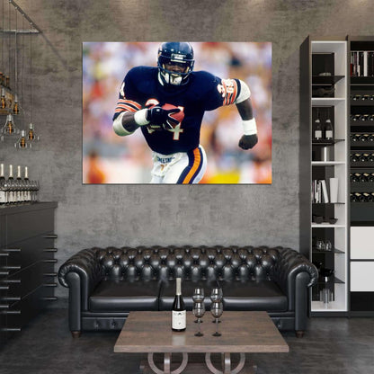 Walter Payton Classic Football Sport Wall Art Print Poster