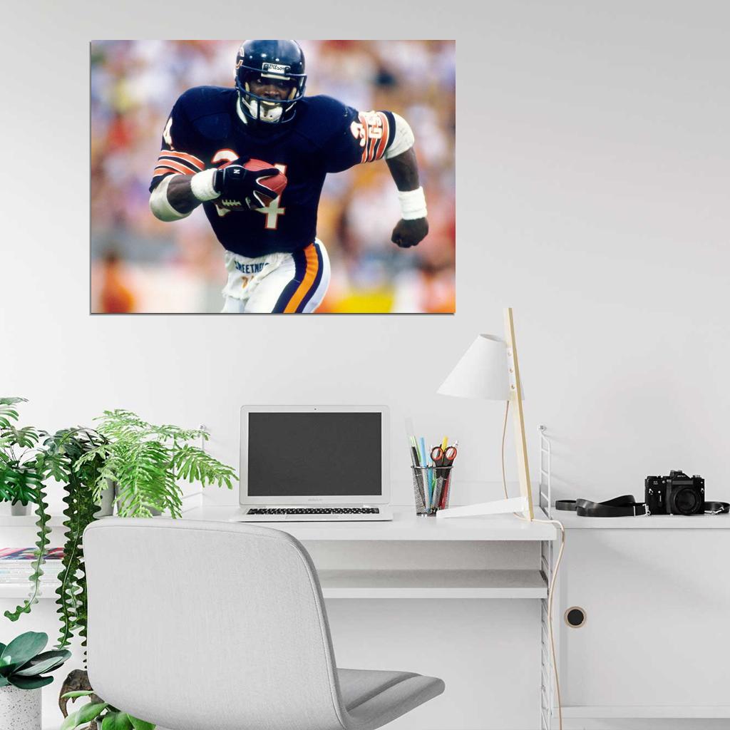 Walter Payton Classic Football Sport Wall Art Print Poster