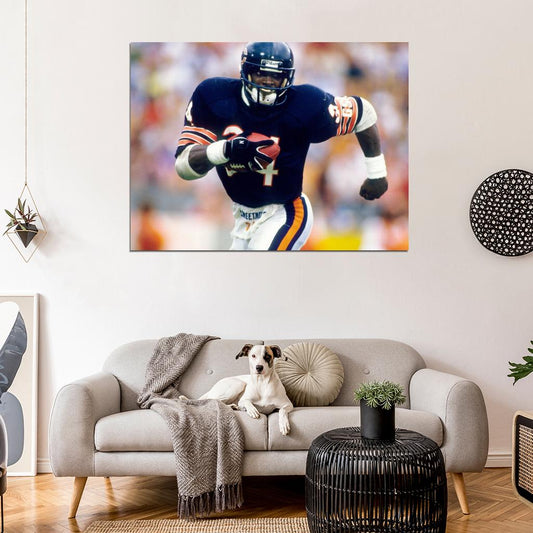 Walter Payton Classic Football Sport Wall Art Print Poster