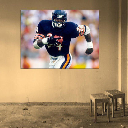 Walter Payton Classic Football Sport Wall Art Print Poster