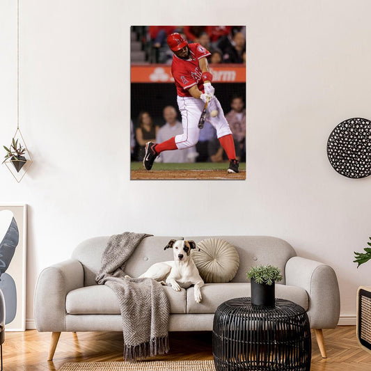 Albert Pujols Of Anaheim Baseball Sport Wall Art Print Poster