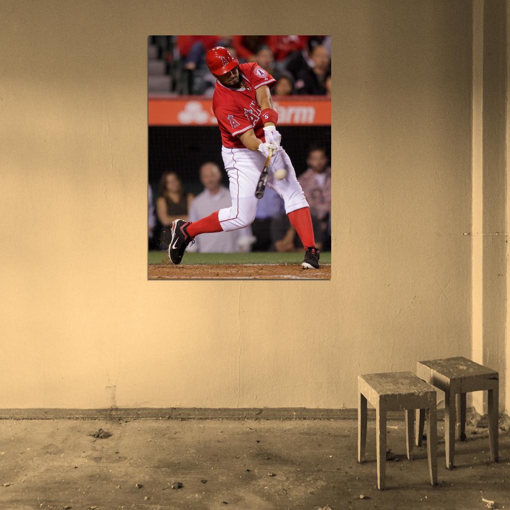 Albert Pujols Of Anaheim Baseball Sport Wall Art Print Poster