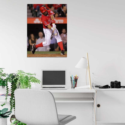 Albert Pujols Of Anaheim Baseball Sport Wall Art Print Poster