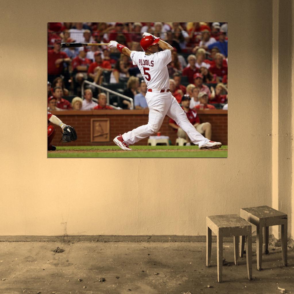 Albert Pujols St Louis Cardinals Baseball Sport Wall Art Print Poster