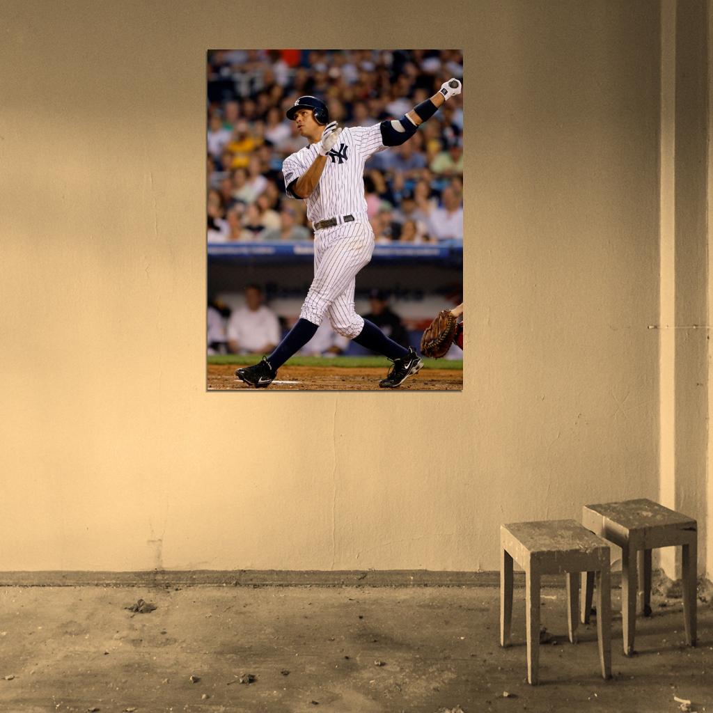 Alex Rodriguez Baseball Sport Wall Art Print Poster