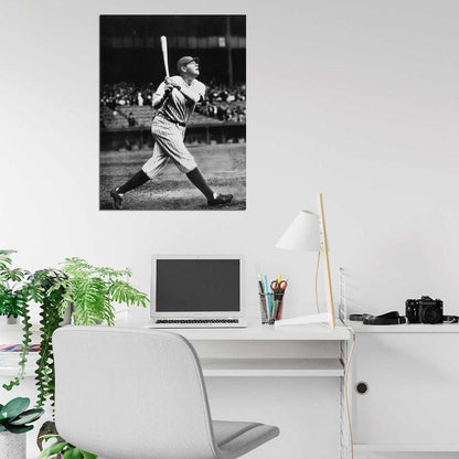 Babe Ruth Classic Retro Baseball Sport Wall Art Print Poster