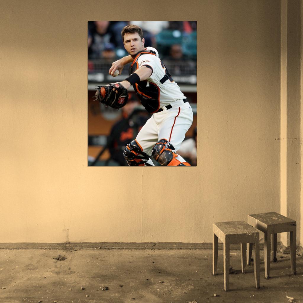 Buster Posey Baseball Sport Wall Art Print Poster