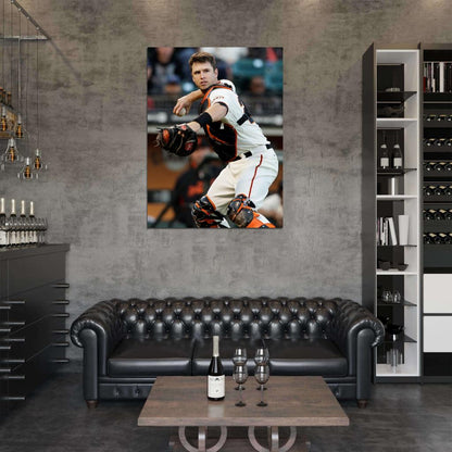 Buster Posey Baseball Sport Wall Art Print Poster