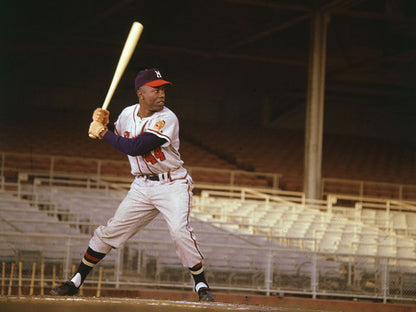 Henry Louis Hank Aaron Classic Baseball Sport Wall Art Print Poster