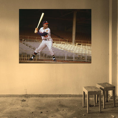 Henry Louis Hank Aaron Classic Baseball Sport Wall Art Print Poster